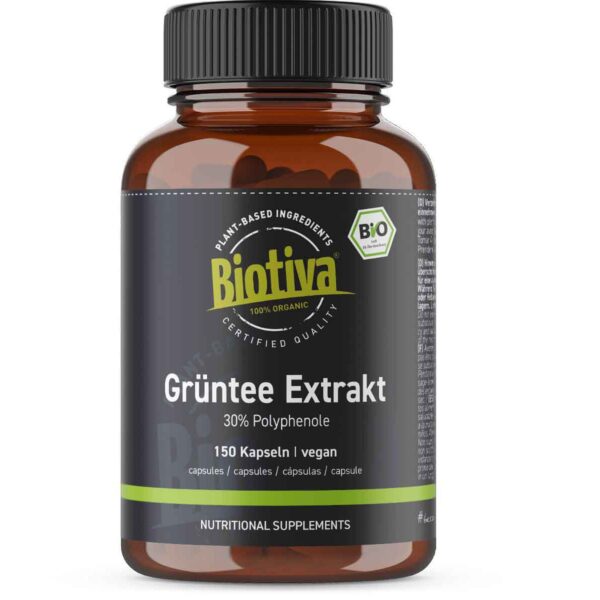 Biotiva Grüntee Extrakt Kapseln Bio