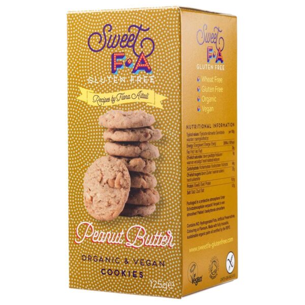 Sweet FA glutenfreie vegane Bio Peanut Butter Kekse