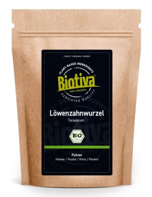 Biotiva Löwenzahnwurzelpulver gemahlen Bio