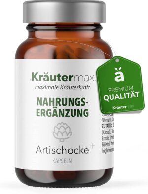 Kräutermax Artischocke plus Mariendistel und Curcuma Kapseln