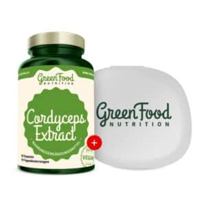 GreenFood Nutrition Cordyceps Extrakt +  KAPSELBEHÄLTER