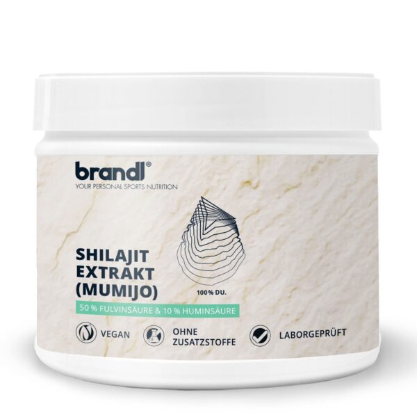 brandl® Shilajit Kapseln | 500mg Extrakt mit Fulvinsäure & Huminsäure | Mumijo Shilajit Original