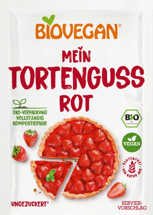 Biovegan Tortenguss rot bio