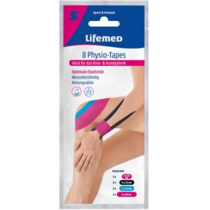 8 Lifemed Kinesio-Tapes für Knie- und Handgelenk