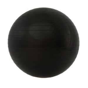 Sport-Knight® Gymnastikball mit Fußpumpe Schwarz 65cm