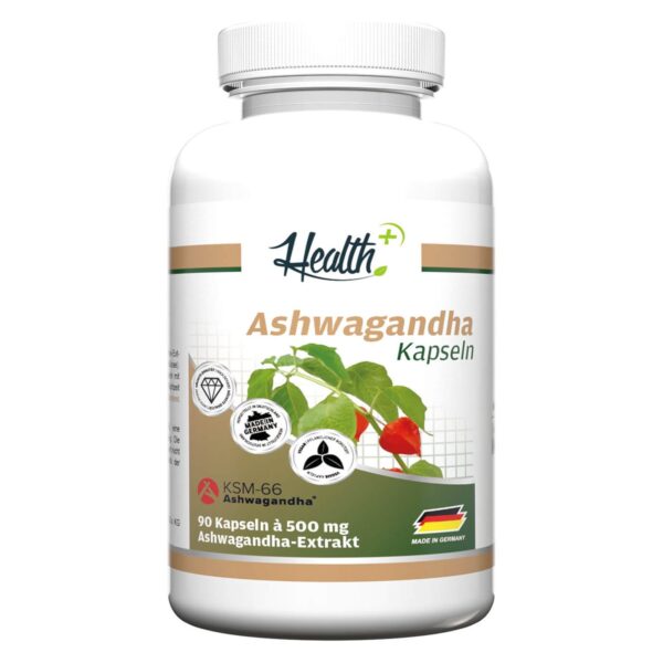 HEALTH+ ASHWAGANDHA mit KSM-66