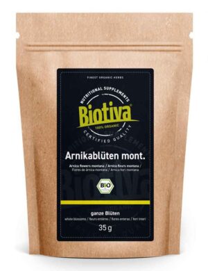 Biotiva Berg Arnika Blüten ganz Bio