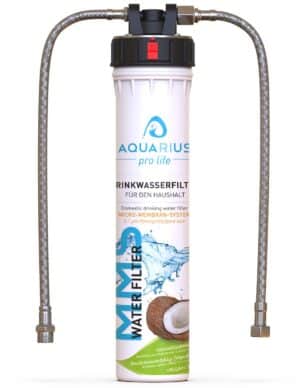 AQUARIUS pro life - MMS-Water-Filter Komplettset | Trinkwasser-Filter | 11.200 Liter/Jahr