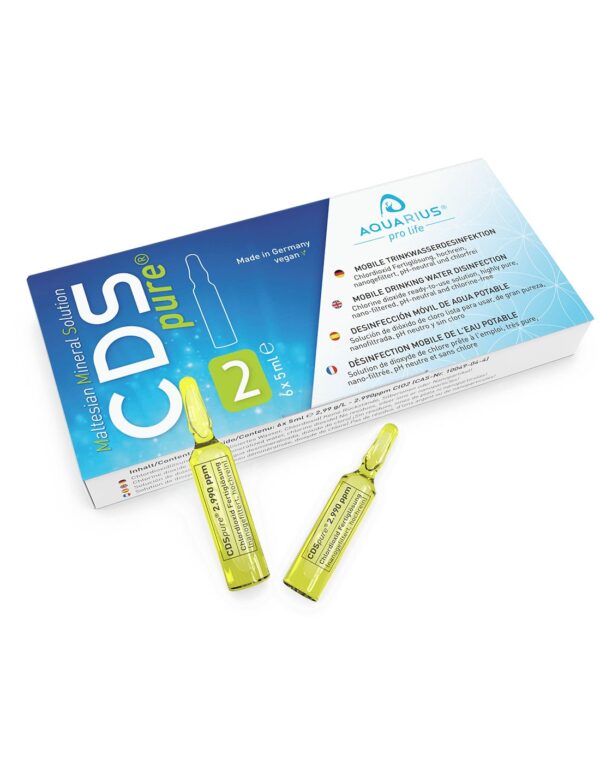 AQUARIUS pro life - CDSpure Ampullen | CDS/CDL Chlordioxid-Lösung