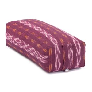 ETHNO Collection: Salamba (rechteckig) Yoga-Bolster Ikat-Webstoff