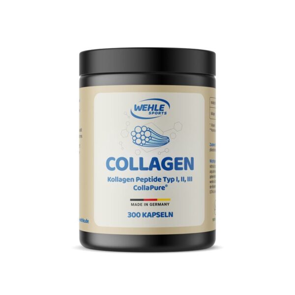 Kollagen Kapseln 4500mg pro Tagesdosis reine Collagen Hydrolisat Peptide von Wehle Sports