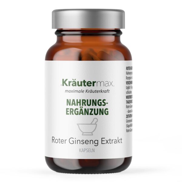 Kräutermax Roter Ginseng Extrakt Kapseln