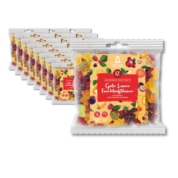 naschlabor 23 x 150g Gute Laune Fruchsaftbär Großverpackung