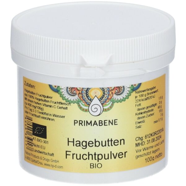 PRIMABENE Hagebuttenfrucht Pulver BIO