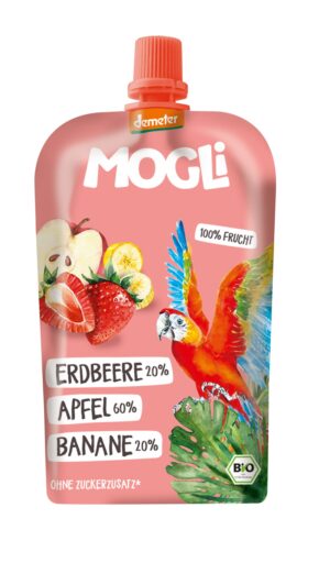 MOGLi Bio Erdbeer Banane Quetschi