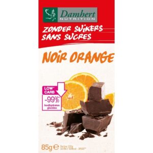 Damhert Schokoladentafel noir/orange weniger Zucker