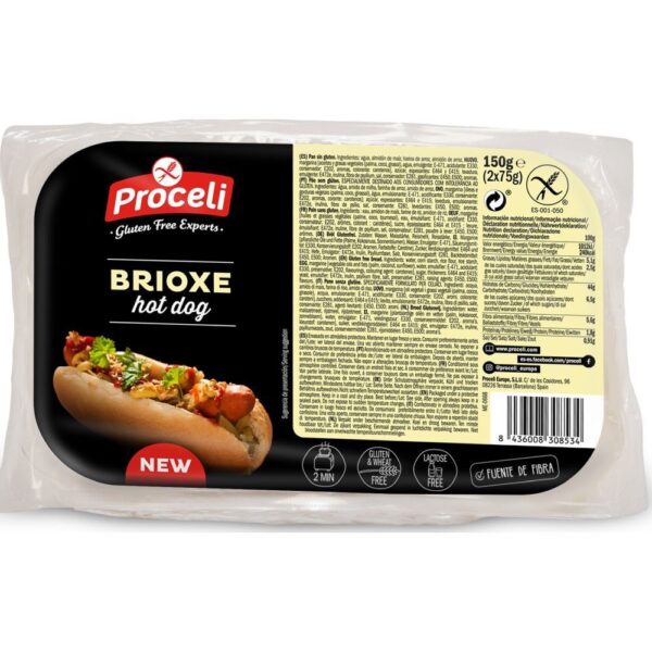 Proceli Hot Dog Brioche Brötchen glutenfrei