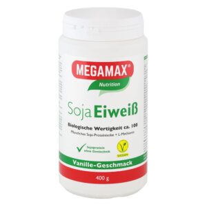 MEGAMAX® Nutrition Soja Eiweiß 80+ Vanille-Geschmack