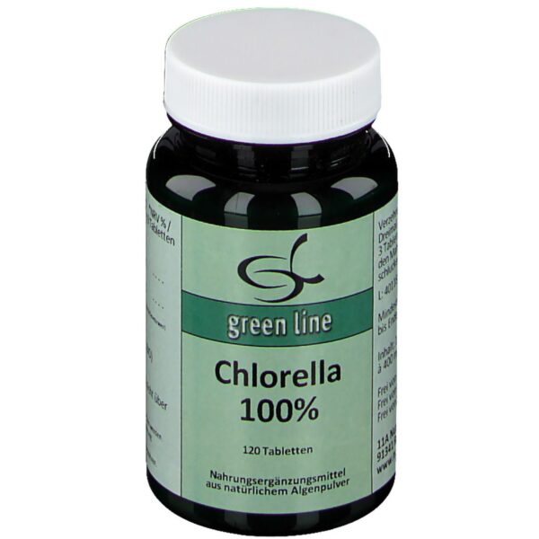 green line NUTRITHEKE Chlorella 100%