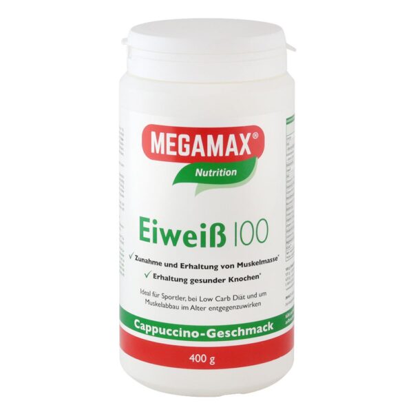 MEGAMAX® Nutrition Eiweiß 100 Cappuccino-Geschmack