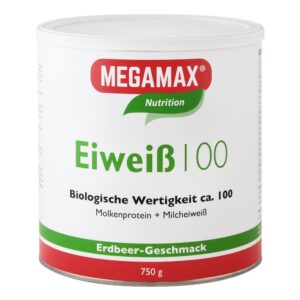 MEGAMAX® Nutrition Eiweiß 100 Erdbeer-Geschmack