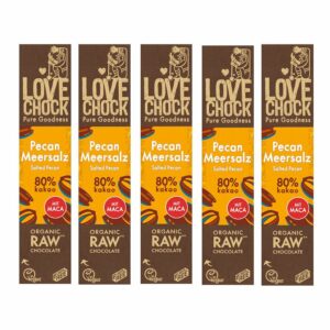 LOVECHOCK Pecan Meersalz 80% Kakao