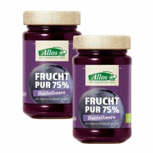 Allos Bio Frucht Pur 75 % Heidelbeere