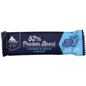 Multipower 53 % Protein Boost Riegel Cookies & Cream