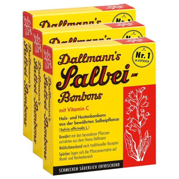 DALLMANNS® Salbeibonbons Dreierpack