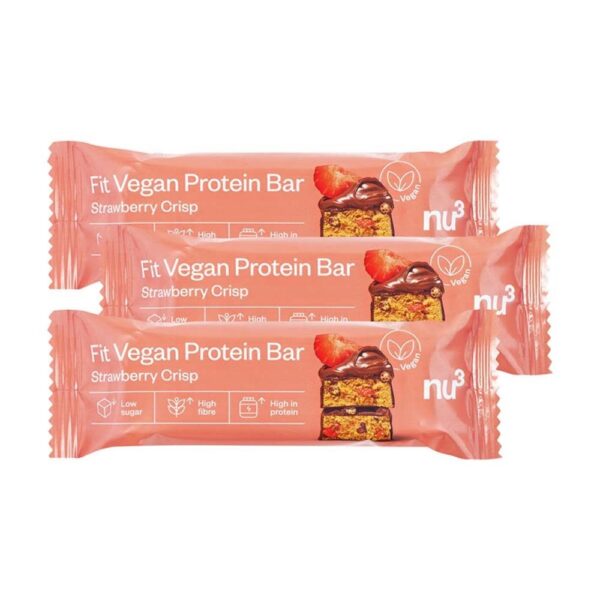 nu3 Fit Vegan Protein Bar Strawberry Crisp