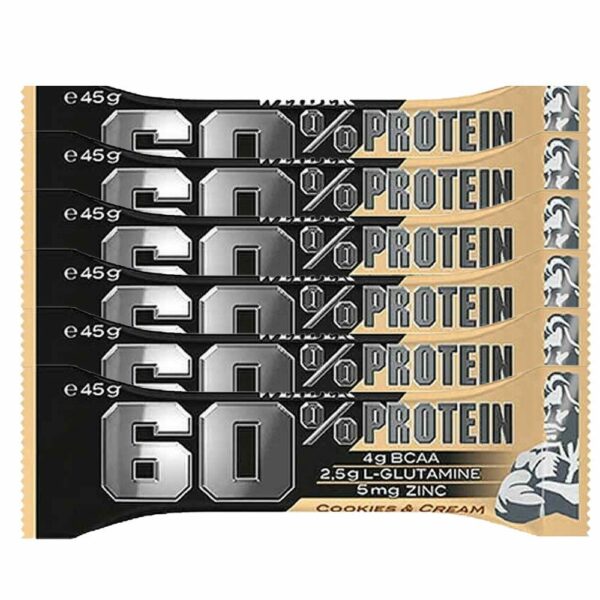 WEIDER 60% Protein Bar Cookies & Cream