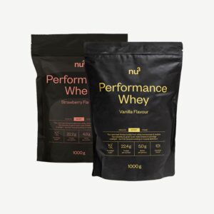 nu3 Performance Whey Proteinpulver Erdbeere + Vanille