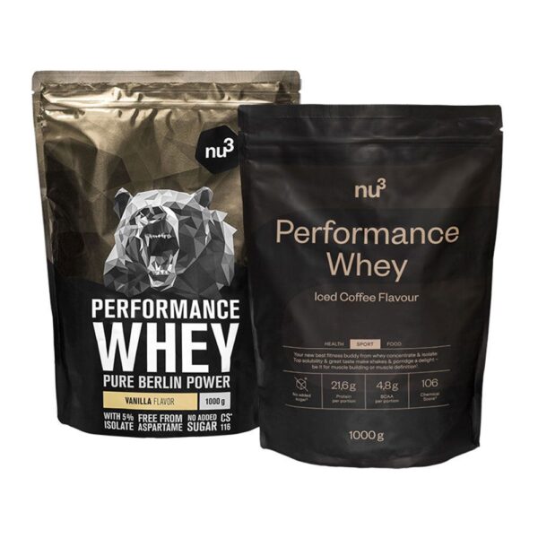 nu3 Performance Whey Proteinpulver Iced Coffee + Schokolade