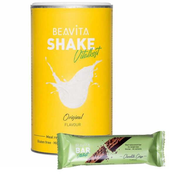 BEAVITA Probierpaket: Diät-Shake + Riegel