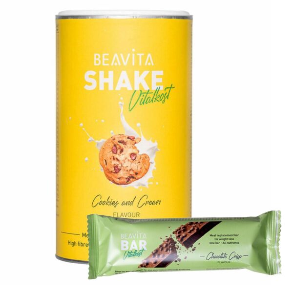 BEAVITA Probierpaket: Diät-Shake + Riegel