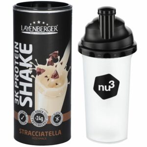 LAYENBERGER® 3K PROTEIN SHAKE STRACCIATELLA + nu3 Shaker