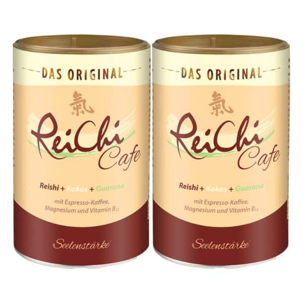 ReiChi Cafe Reishi-Pilz Espresso Kaffee Kokos Guarana Ginseng vegan