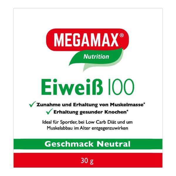 MEGAMAX® Basic & Active Eiweiß 100 Geschmack Neutral