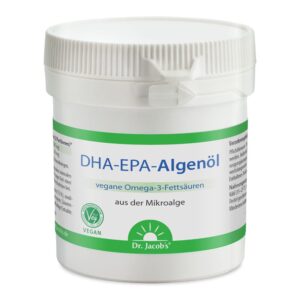 Dr. Jacob's DHA-EPA-Algenöl Kapseln Omega-3-Fettsäuren aus Algen vegan