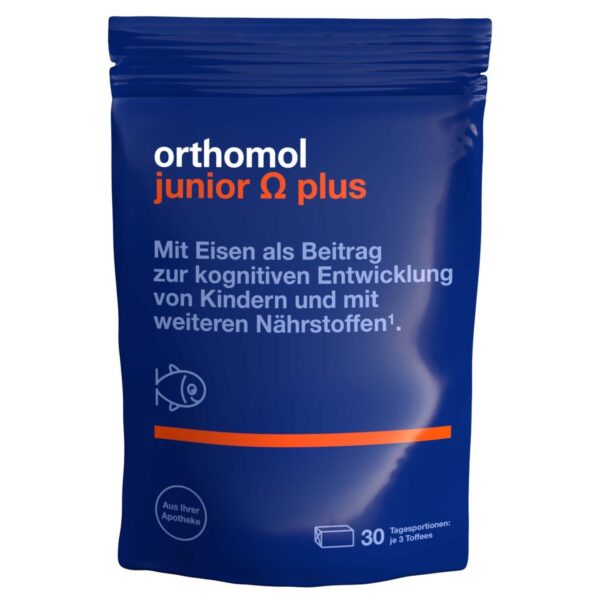 Orthomol junior Omega plus - zur kognitiven Entwicklung bei Kindern - mit Eisen