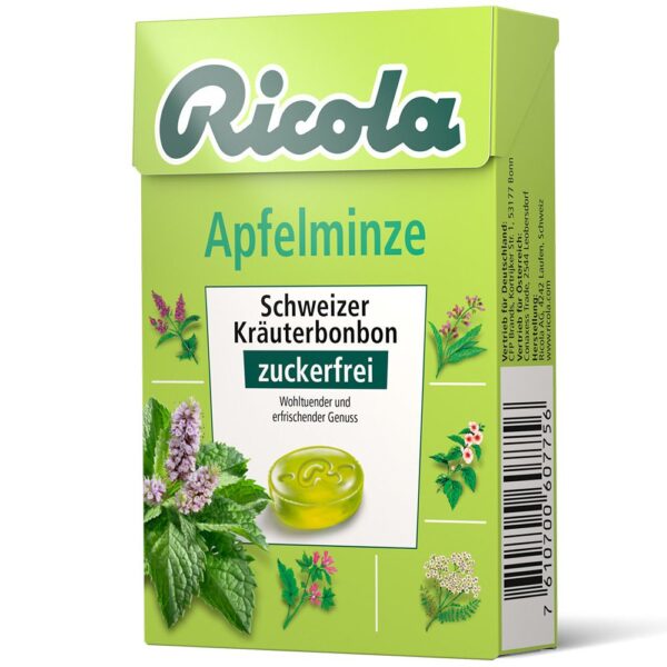 Ricola® Apfelminze ohne Zucker