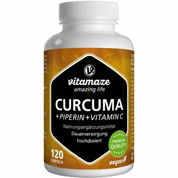 CURCUMA + PIPERIN + Vitamin C vegan