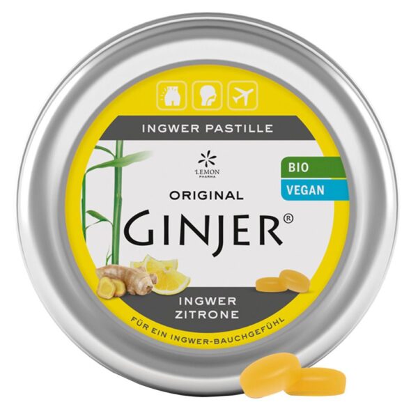 Ingwer GINJER Bio-Pastille Zitrone