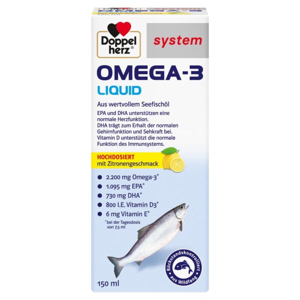 Doppelherz® system Omega-3 Liquid Seefischöl flüssig