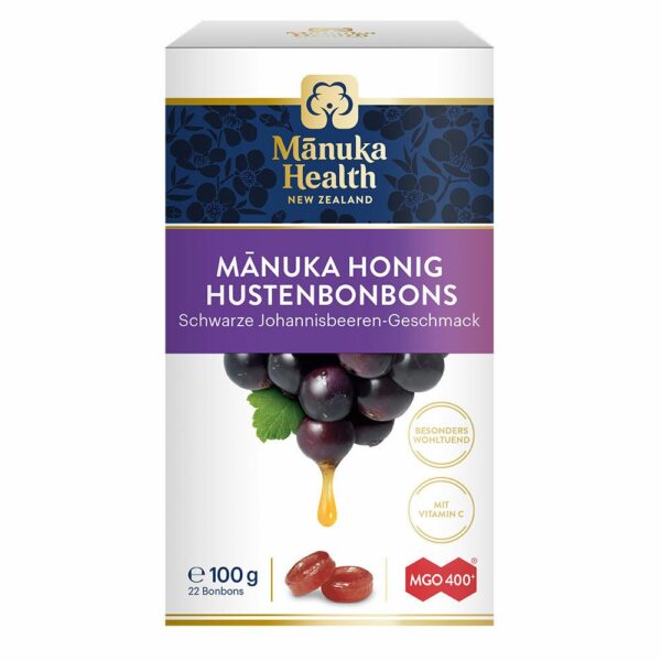 MANUKA HEALTH  MGO 400+ Hustenbonbons Schwarze Johannisbeere