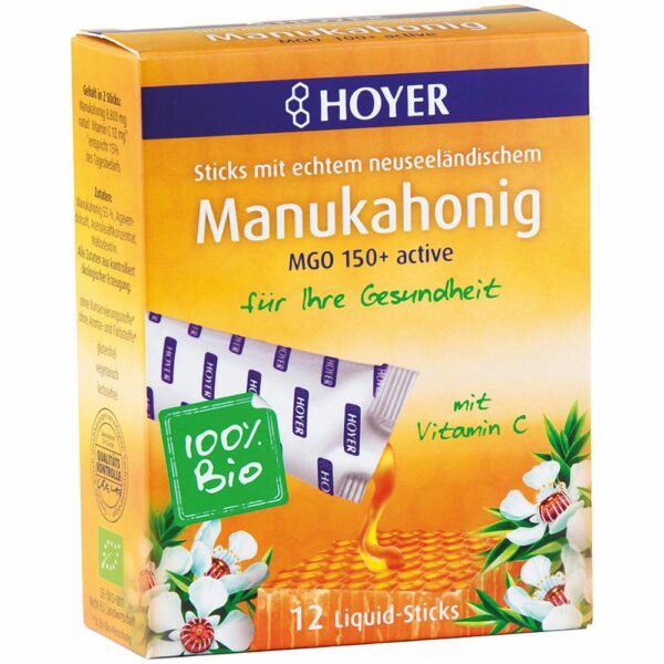 HOYER Manukahonig Liquid-Sticks