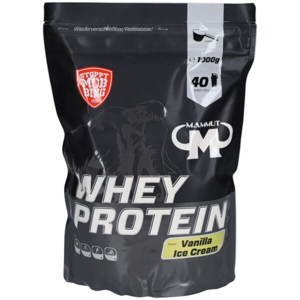 MAMMUT Whey Protein Vanilla Ice Cream Pulver