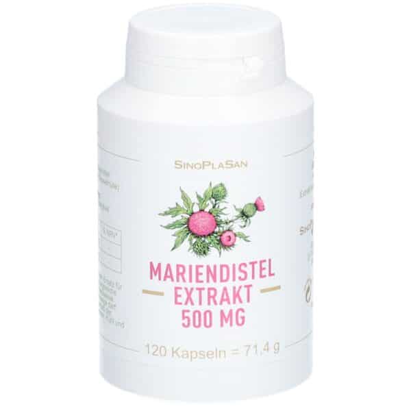 SinoPlaSan Mariendistel Extrakt 500mg Kapseln