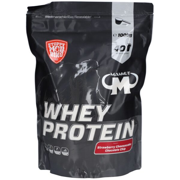 MAMMUT Whey Protein Strawberry Cheesecake Chocolate Chip Pulver