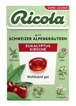 Ricola mit Schweizer Alpenkräutern Eukalyptus-Kirsche